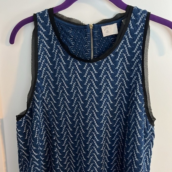 Anthropologie Postmark Textured Swing Tank Large EUC - Picture 3 of 11